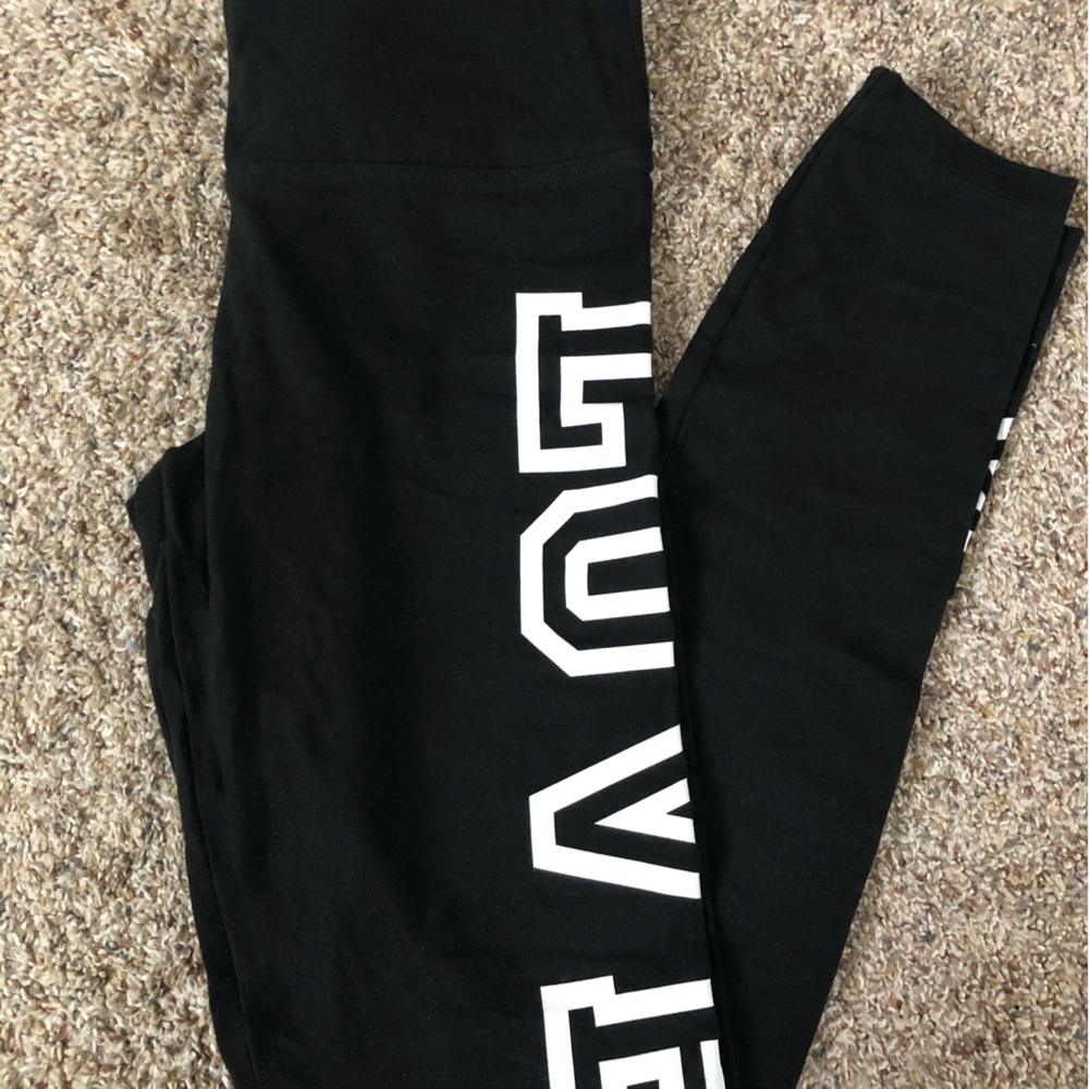 PINK Black Leggings